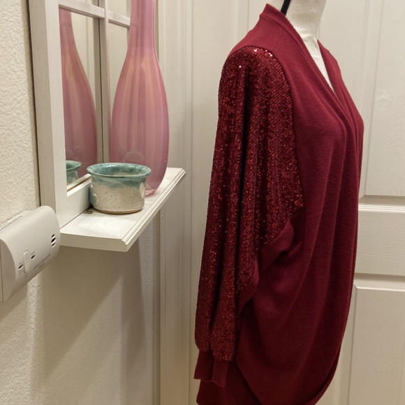 SEQUIN CARDIGAN SWEATER - Picture 3 of 8